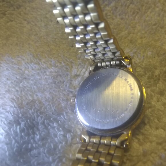 Citizen Quartz Watch Black 1012-S038561 Dial Women Date Gold Link Band New Bat ! - Picture 14 of 14